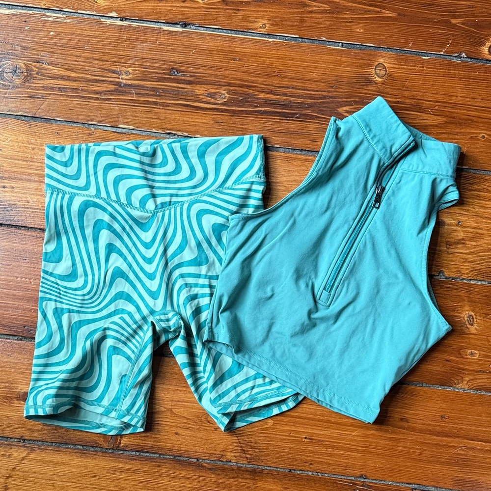 Vitality Athletica Teal Zip Vest